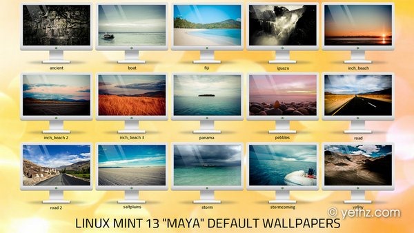 Linux Mint Maya Default Wallapapers