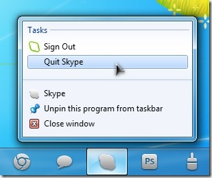 SkypeQuitviaTaskbar