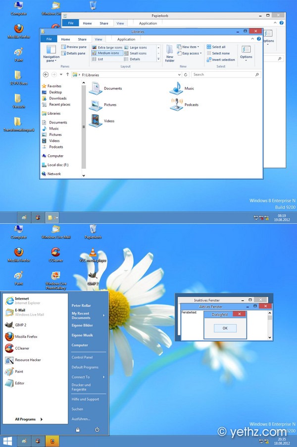 Windows 8 Theme for Windows XP