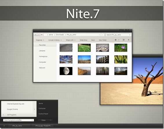 Download Nite 7 Theme for Windows 7