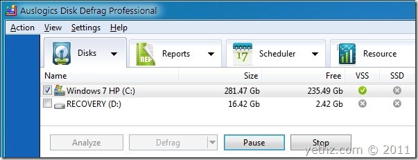 Auslogics Disk Defrag Pro 4