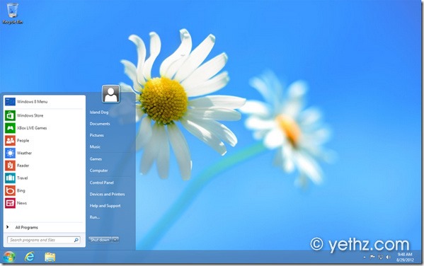 Bring Back The Start Menu in Windows 8