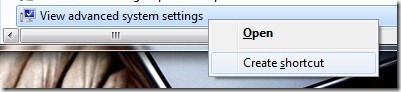 Create Shortcut on Desktop