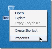 Default Recycle Bin in XP