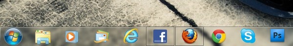 Facebook on Windows 7 Taskbar