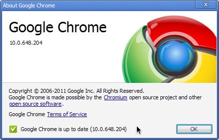Google Chrome 10 Stable Release