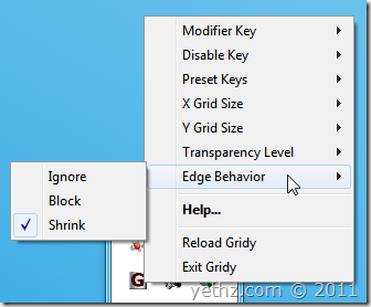 Gridy Windows Snapping Features