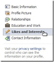 Likes and Interests
