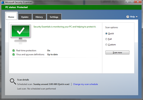 Offline Update For Microsoft Security Essentials MSE Offline Update 