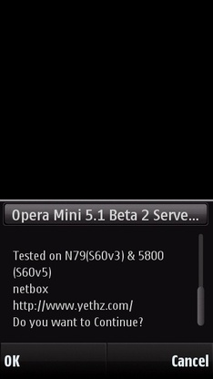 Opera Mini 5.1 Beta 2 Patch for GLOBE by yethz