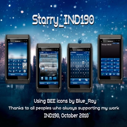 Starry Theme for Symbian