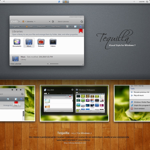 Tequilla Theme for Windows 7