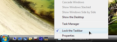 Unlock Taskbar