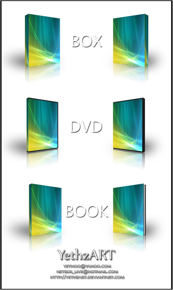 Vista DVD-BOOK-PNG in PSD