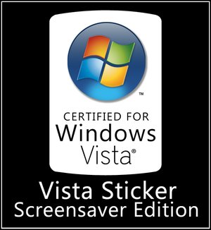 Vista Sticker Screensaver Edition
