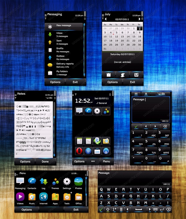 Black Neon Touch Premium Theme