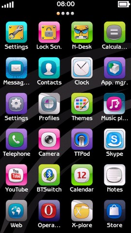 iPhone Style Menu on Symbian Phone